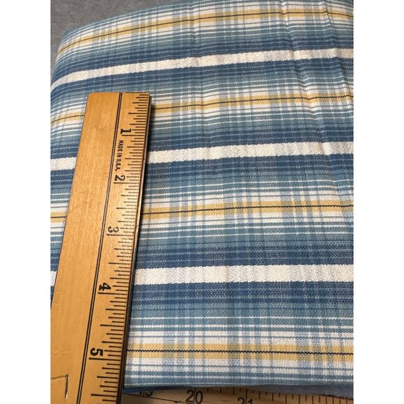Blue & Yellow Plaid Cotton Fabric 1/2 yard x 56" Material Sewing Crafting Projec - Picture 2 of 2